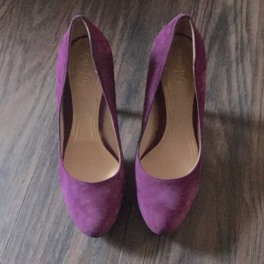 Cole Haan Purple Suede Nike Air Heels